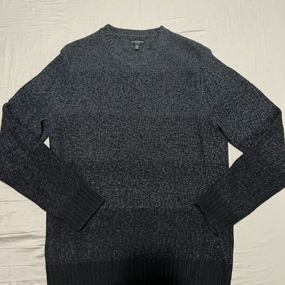Blue ombré Club Monaco cashmere sweater